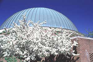 Image of Abrams Planetarium in winter